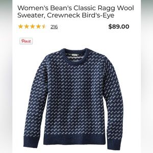 L.L. Bean Wool Crewneck Sweater